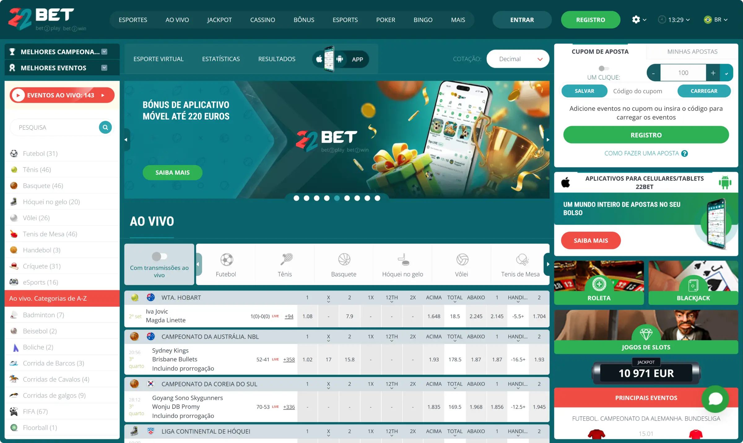 22Bet Apostas Esportivas